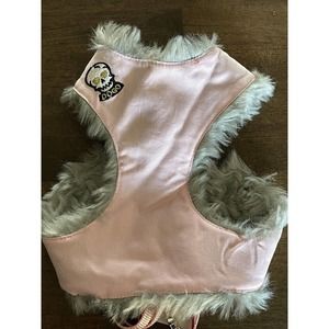 Dogo Easy go Dog harness and matching leash, Pink bomber jacket style Sz L Lined